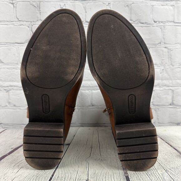 Frye and Co Elodie Boots Brown Womens Faux Leather US Size 9 M - Picture 9 of 10